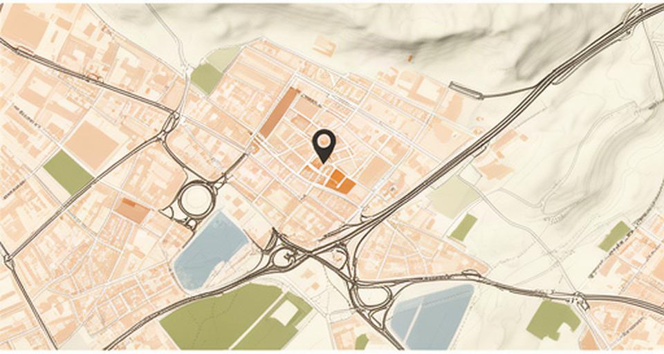 Mapa de situación de Camí de les Vinyes en Figueres, cerca de los accesos urbanos